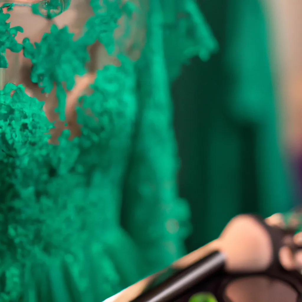 Jaki makijaż do zielonej sukienki?