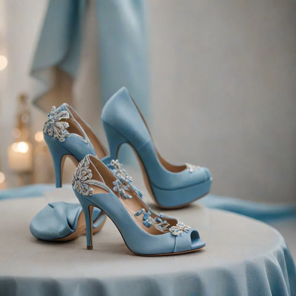 Jakie buty do błękitnej sukienki?